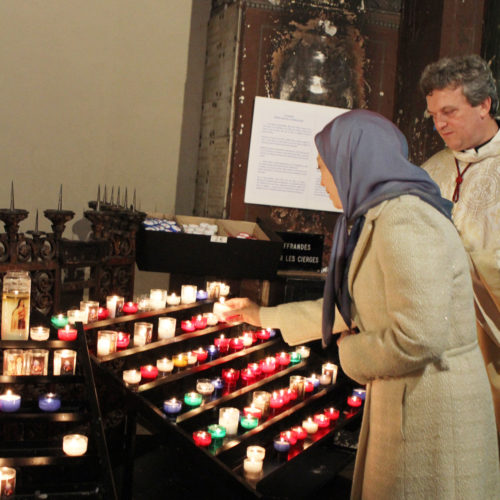 Maryam Radjavià la veille de Minuit à l'église de Saint-Germain-des-Prés-Paris- 24 décembre 2015