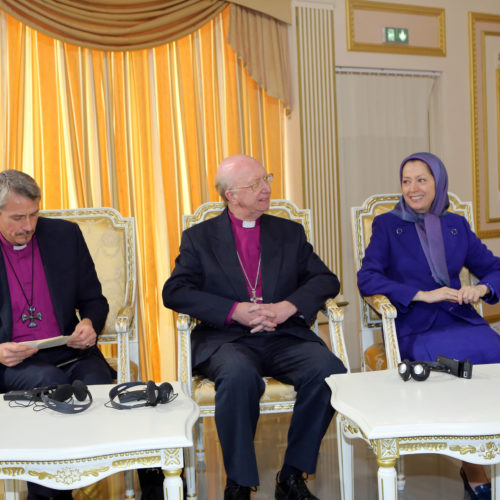 Maryam Radjavi rencontre les évêques anglicans John Pritchard- 20 janvier 2016
