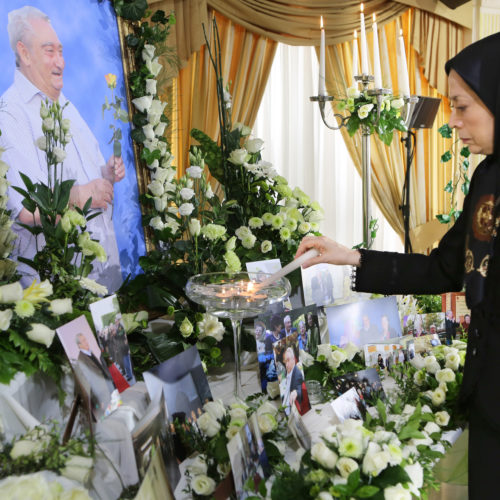 Cérémonie funèbre en mémoire de Victor Gulotta, ami de la Résistance iranienne à Auvers-sur-Oise