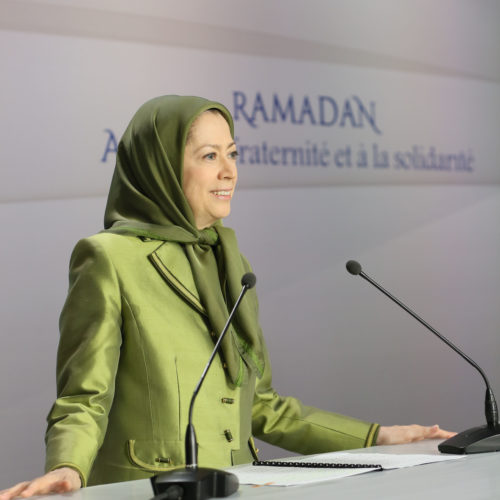 Maryam Radjavi à la conférence de solidarité avec la révolutionsyrienne pour le Ramadan- le 11 juin 2016