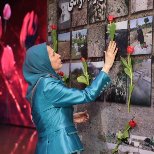 Paying homage to the monument symbolizing the grave site of martyrs fallen  for freedom – Villepinte, June 30, 2018