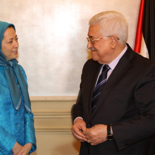 Maryam Radjavi rencontre le président Mahmoud Abbas -30 juillet 2016