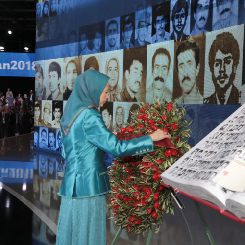 Paying tribute to 120,000 proud martyrs of the Iranian Resistance, in the “Free Iran - The Alternative” grand gathering - Villepinte, June 30, 2018