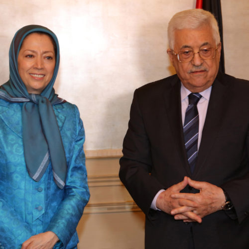 Maryam Radjavi rencontre le Président Mahmoud Abbas -30 juillet 2016