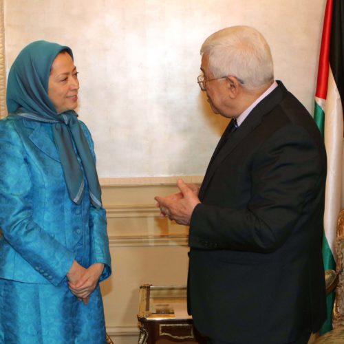 Maryam Radjavi rencontre le président Mahmoud Abbas -30 juillet 2016
