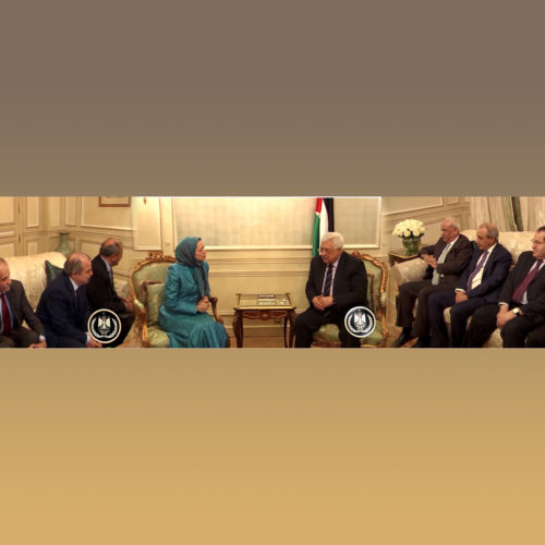 Maryam Radjavi rencontre le président Mahmoud Abbas -30 juillet 2016