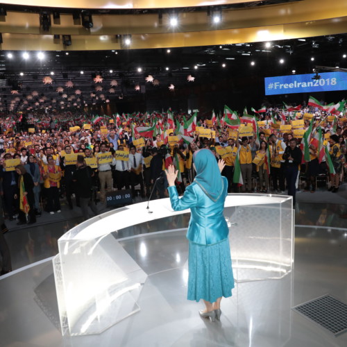 Maryam Radjavi au grand rassemblement de la Résistance iranienne- Villepinte Paris-nord – 30 juin 2018