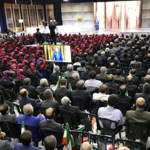 Maryam Rajavi and former residents of Ashraf commemorate their epic battle on April 8, 2011-3