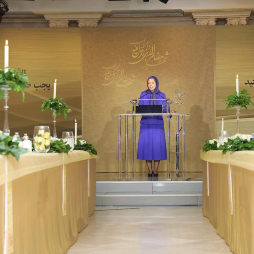 Maryam Radjavi à la conférence de solidarité des religions contre l’extrémisme-3 juin 2017