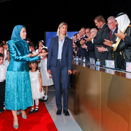 Maryam Rajavi in the grand gathering of freedom-loving Iranians in Paris, July 1, 2017