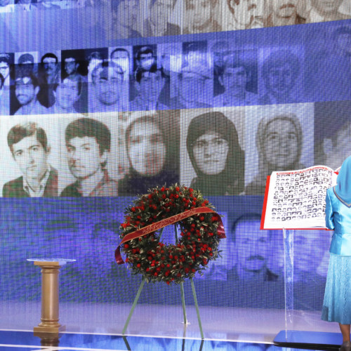 Paying tribute to 120,000 proud martyrs of the Iranian Resistance, in the “Free Iran - The Alternative” grand gathering - Villepinte, June 30, 2018