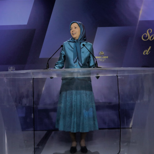 Maryam Rajavi at the New Year ceremony with mayors, elected representatives and supporters of the Iranian Resistance in France – 13 January 2019