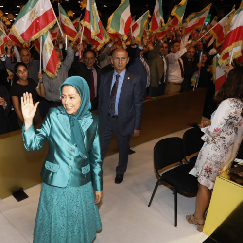 Maryam Radjavi au rassemblement pour un Iran libre à Achraf 3- 13 juillet 2019