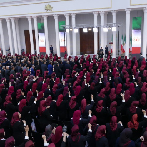 Maryam Radjavi à la cérémonie de l'anniversaire de la fondation de l'Organisation des Moudjahidine du peuple d'Iran à Achraf-3- septembre 2019