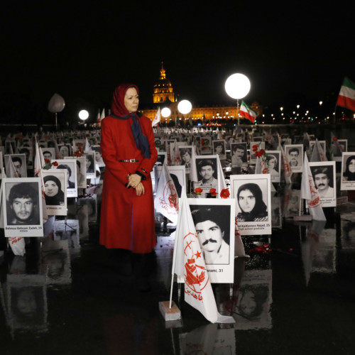 Maryam Radjavi à l’exposition sur « un crime contre l’humanité en Iran »- Paris- 29 octobre 2019