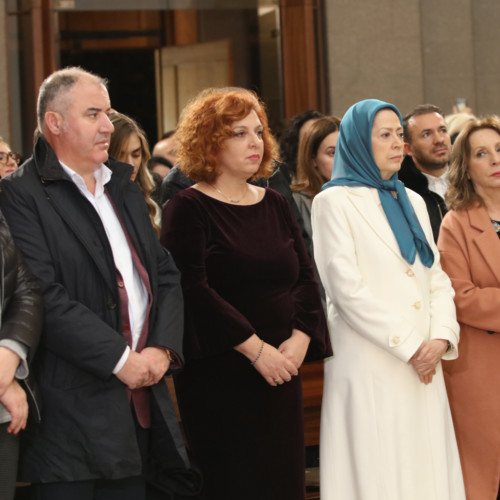 Maryam Rajavi at the Christmas Eve mass at Tirana’s Saint Paul Metropolitan Archdiocese- December 25, 2019