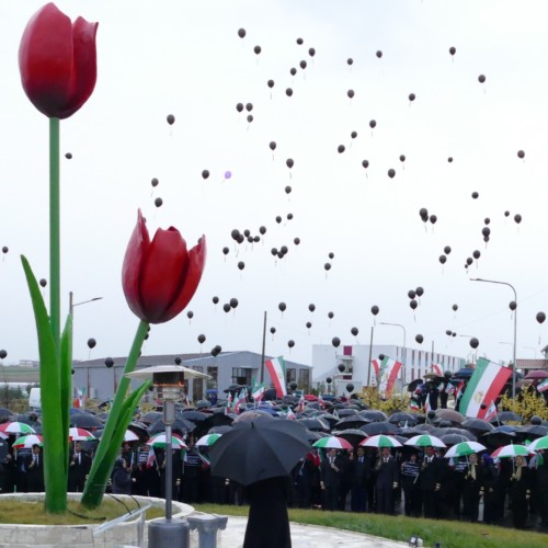 Achraf-3 en Albanie – Hommage, en présence de Maryam Radjavi, aux victimes du crash de l’avion ukrainien en Iran, le 12 janvier 2020