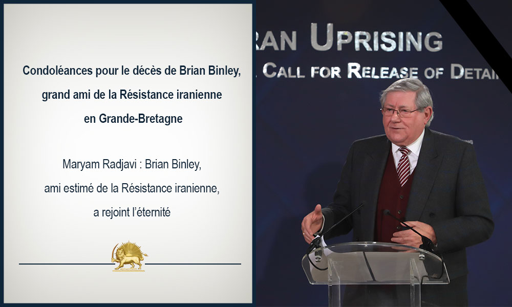 Condoléances pour le décès de Brian Binley, grand ami de la Résistance iranienne en Grande-Bretagne