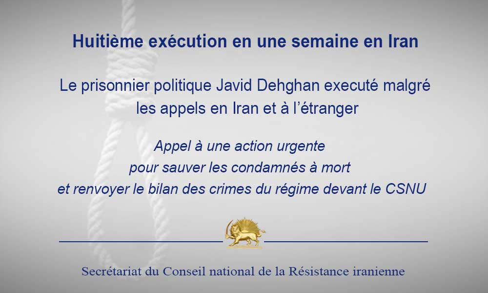 Huitième exécution en une semaine en Iran