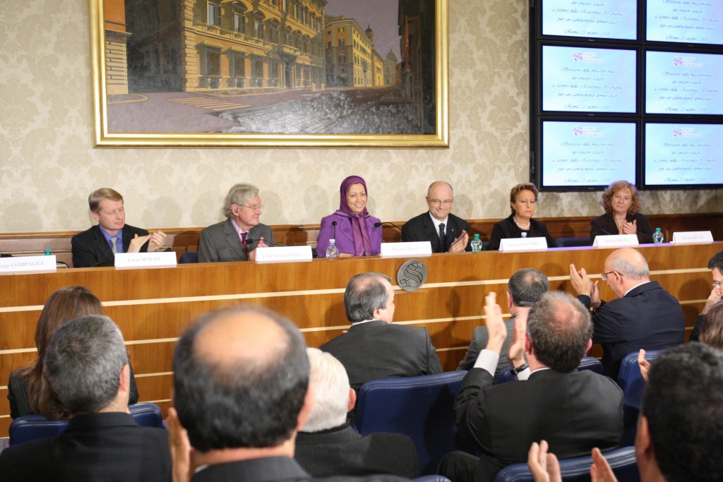 Radjavi au sénat italien: «La résistance iranienne peut réaliser un changement démocratique en Iran»