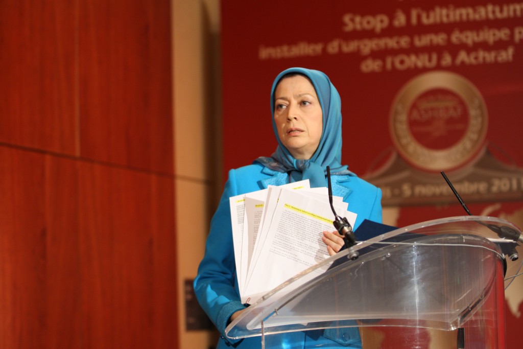 Discours de Maryam Radjavi à la conférence de Paris