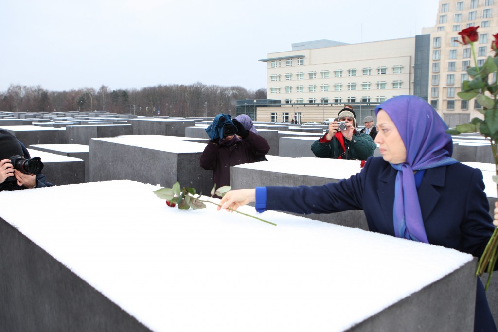 Berlin : Maryam Radjavi visite le mémorial de l’Holocauste