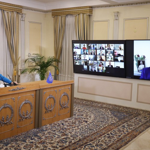 Discours de Bahram Mavedat, champion iranien de football, lors de la session intermédiaire du CNRI