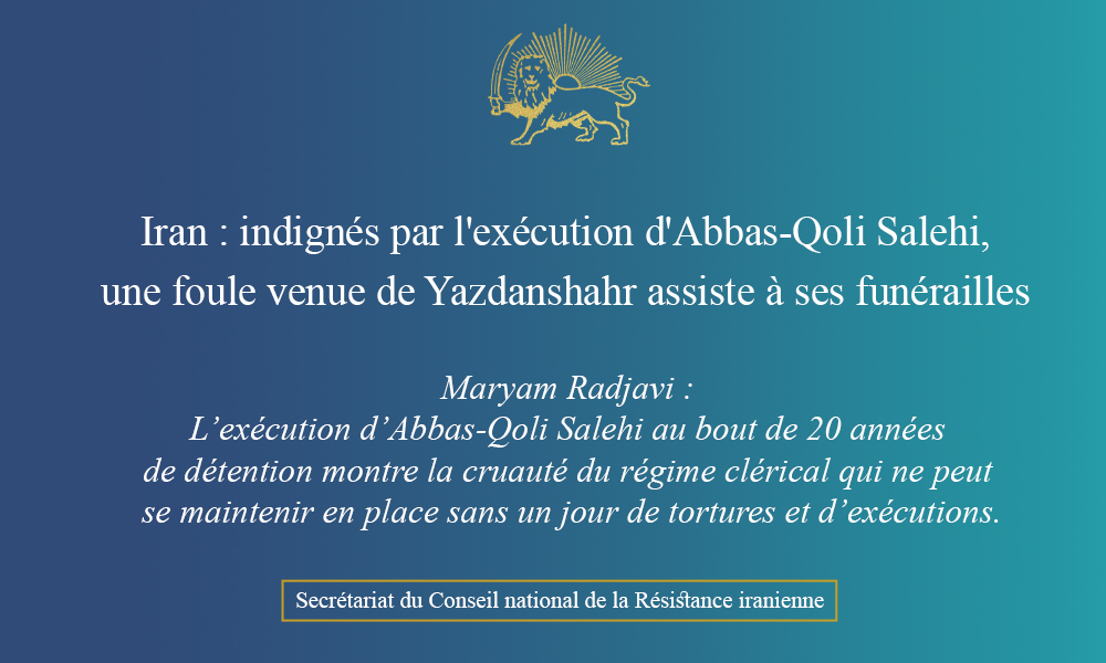 Iran : indignés par l’exécution d’Abbas-Qoli Salehi, une foule venue de Yazdanshahr assiste à ses funérailles