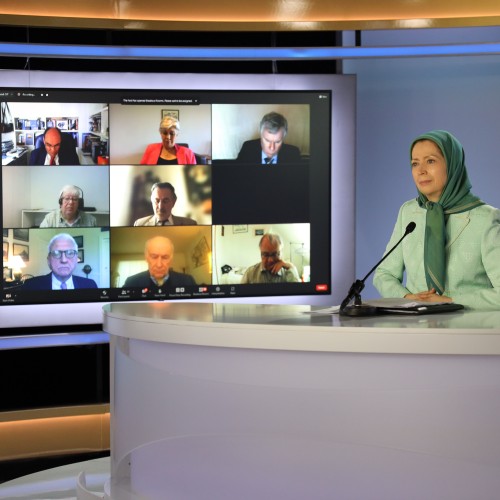  Participation de personnalités à la conférence en ligne « nécessité d’une politique de fermeté contre le régime des mollahs »- Le 10 mai 2022