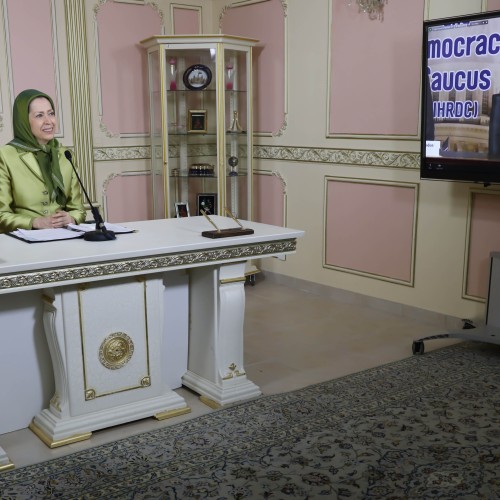 Intervention de Maryam Radjavi à l’audition des groupes « femmes iraniennes » et « droits humains et démocratie en Iran » au Congrès américain- 18 mai 2023