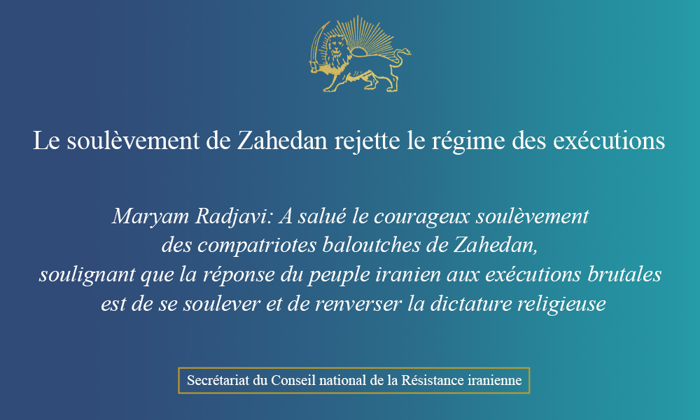 Le soulèvement de Zahedan rejette le régime des exécutions