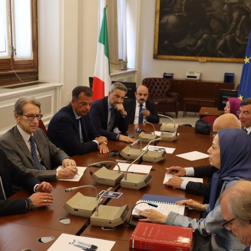 Réunion avec des membres de la commission des affaires étrangères du parlement italien - 12 juillet 2023