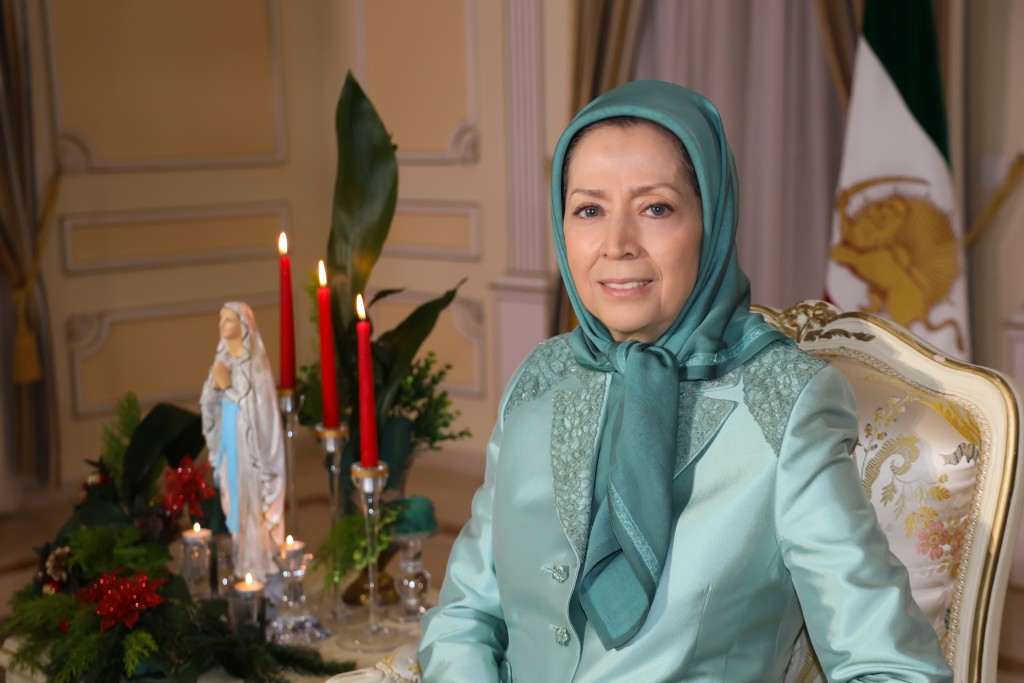 Message de Maryam Radjavi à l’occasion des fêtes de Noël et du Nouvel An 2024