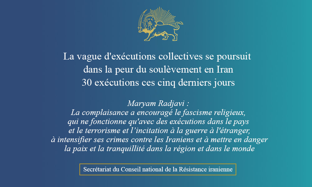 La vague d’exécutions collectives se poursuit dans la peur du soulèvement en Iran – 30 exécutions ces cinq derniers jours