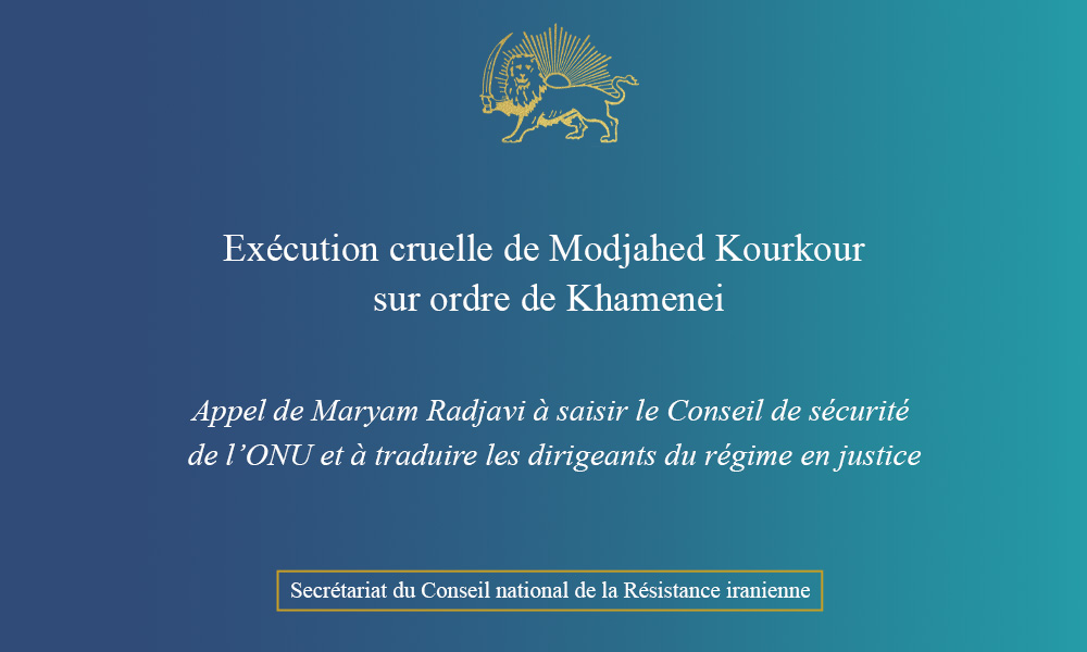 Exécution cruelle de Modjahed Kourkour sur ordre de Khamenei