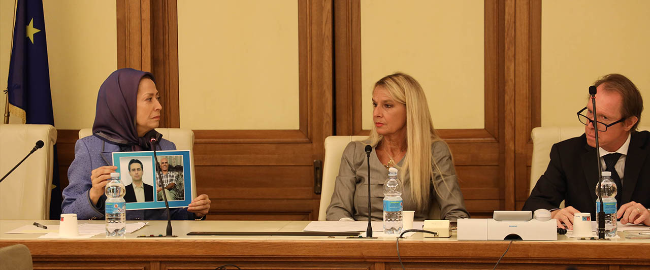 Audition de Maryam Radjavi à la commission des droits humains du Sénat italien