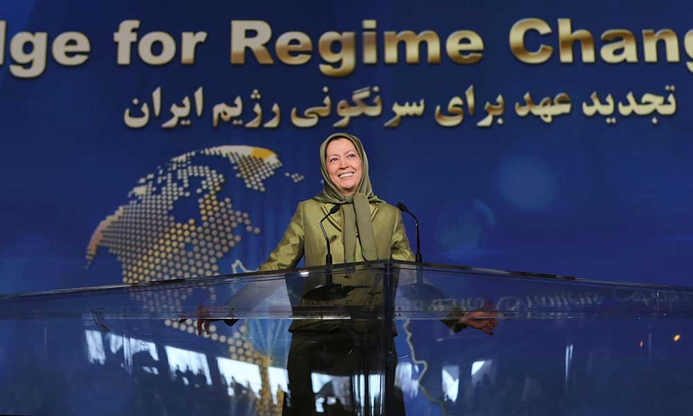 سخنرانی مریم رجوی در كنوانسیون سراسری ایرانیان در پاریس، به‌مناسبت سالگرد قیام ضدسلطنتی مردم ایران