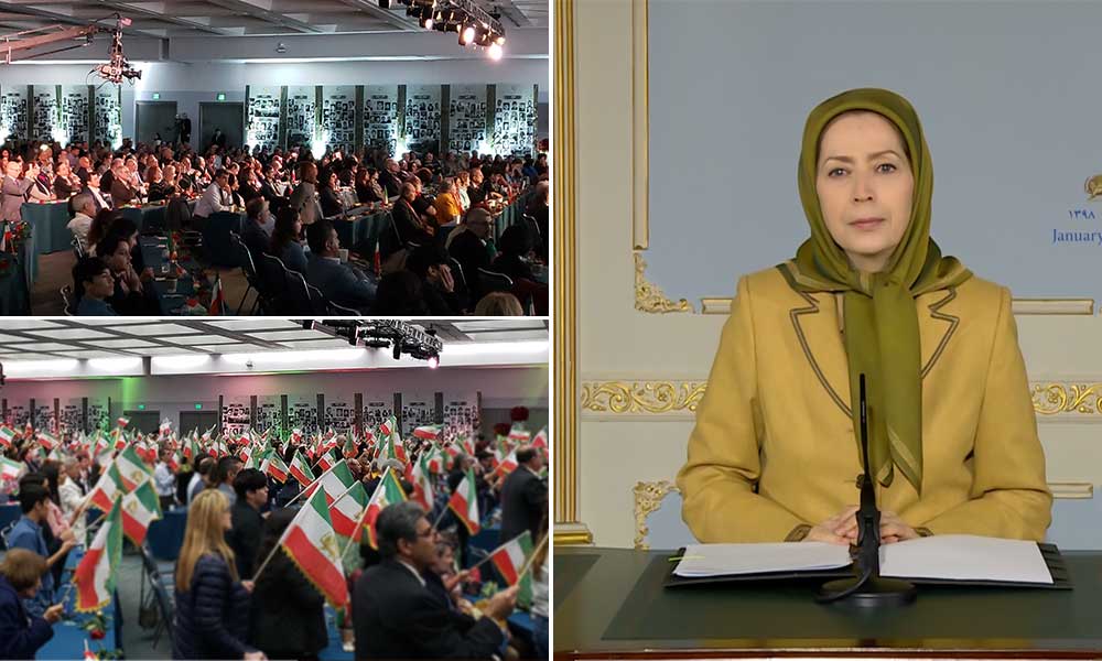 مریم رجوی: استراتژی صدور ارتجاع و تروریسم با قیام‌های مردم منطقه و هلاکت سلیمانی درحال فروپاشی است