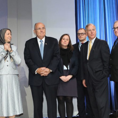 Maryam Rajavi at the conference of Iran, Regime Change, Provision of Security for Camp Liberty Residents-April 12,2014-13