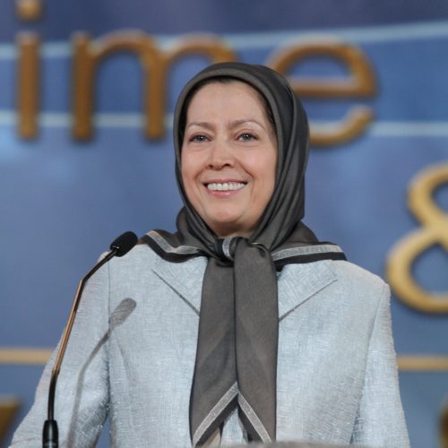 Maryam Rajavi at the conference of Iran, Regime Change, Provision of Security for Camp Liberty Residents-April 12,2014-14