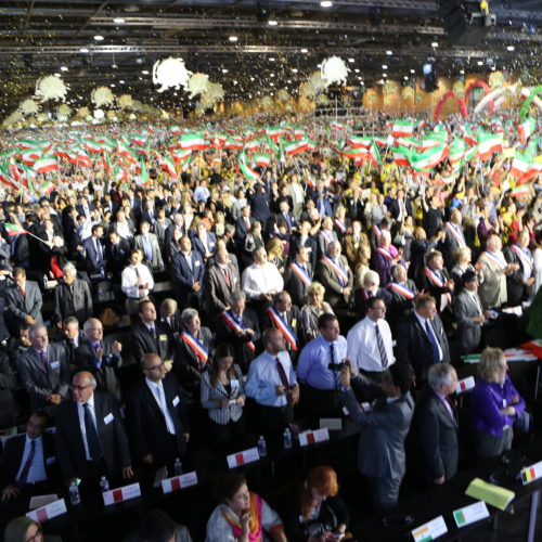 Maryam Rajavi in the gathering at Villepinte-June 22,2013-17