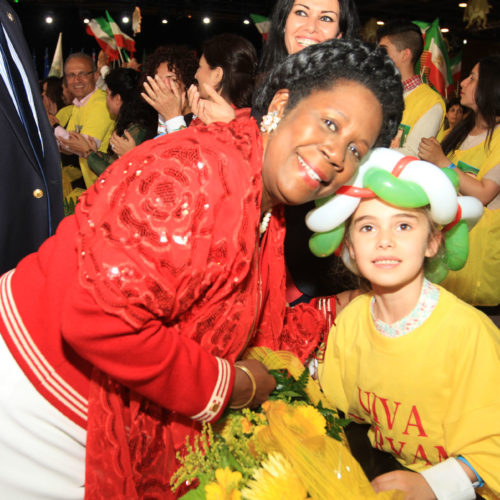 Maryam Rajavi in the gathering at Villepinte-June 22,2013-54