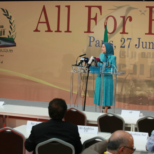 Maryam Rajavi – Annual gathering of the Iranian Resistance – Paris- June 2014 – All for freedom-2