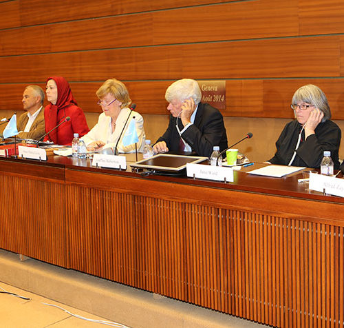 Maryam Rajavi  -International Conference at the UN European Headquarters in Geneva1308014-12