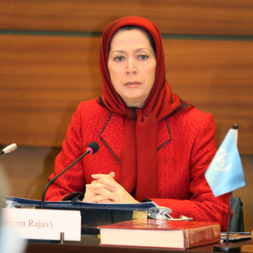 Maryam Rajavi  -International Conference at the UN European Headquarters in Geneva1308014-