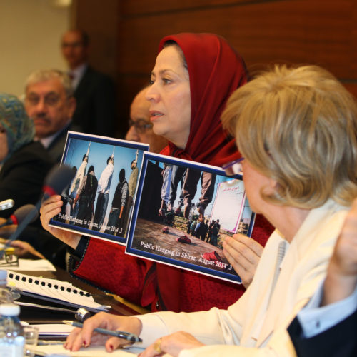 Maryam Rajavi  -International Conference at the UN European Headquarters in Geneva1308014-