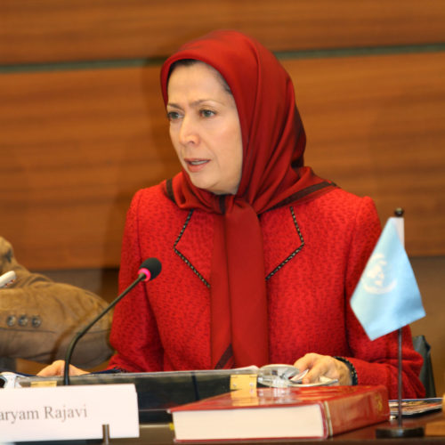 Maryam Rajavi  -International Conference at the UN European Headquarters in Geneva1308014-