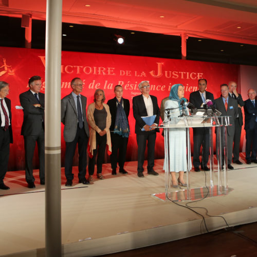 Maryam Rajavi-Confernece 24 Sept-termination of prosecution of Iranian Resistance in France