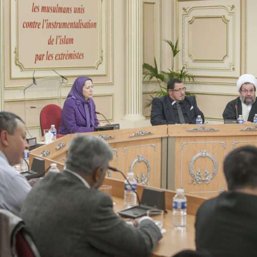 Maryam Rajavi- Meeting with leaders of Muslim community of France – 30 November 2014-4