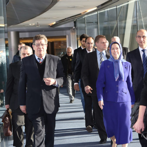 Maryam Rajavi – European Parliament – International day of Human rights  - December 10, 2014-1